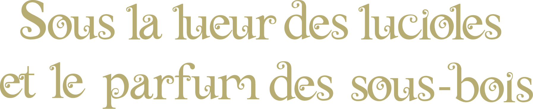 Sous la lueur des lucioles